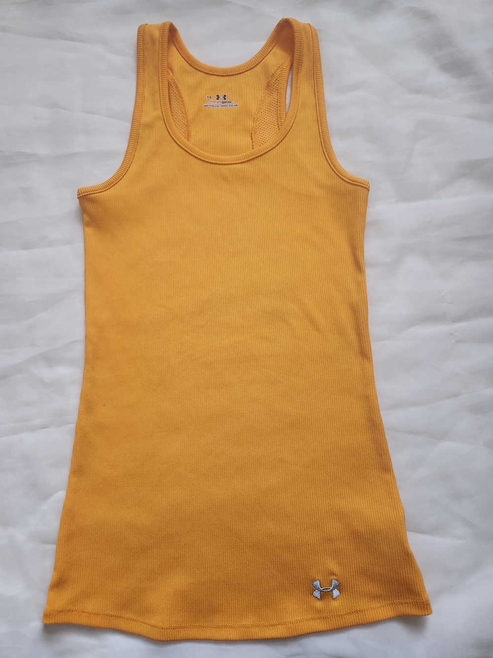 Under Armour Women's Yellow Ribbed Tank Skirt
